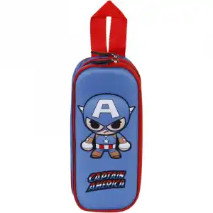 Karactermania Estuche Doble Portatodo 3D Capitán América