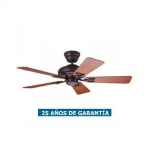 Ventilador De Techo Hunter Seville Ii 24039 Cereza Oscura O Roble Medio / Nuevo Bronce