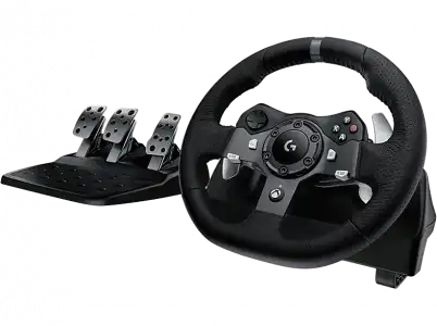 Volante - Logitech G920 Driving Force Racing Wheel, Pedales ajustables, Para Xbox One/PC, Feedback, Negro