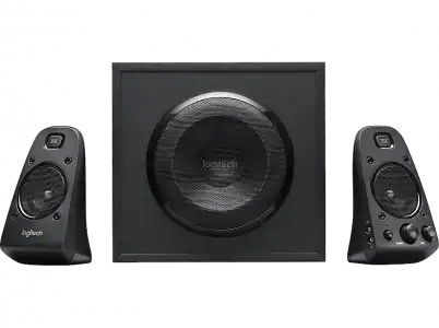 Altavoces para PC - Logitech Speaker System Z623, 2.1, RCA, 3.5mm, Certificación THX, 400 vatios de potencia, Negro