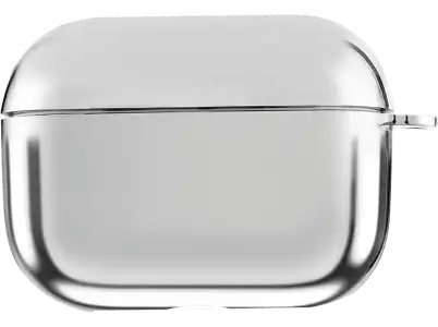 Funda - ISY IEC-2400-SL Airpods Pro Case, Compatible con Appel AirPods Pro, LED frontal visible, Plata