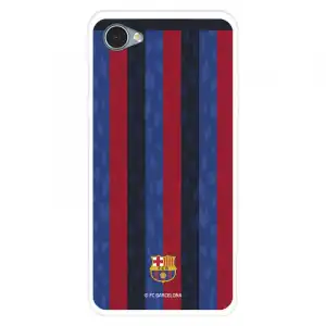 Funda Para Lg Q6 Del Fc Barcelona Fondo Rayas Verticales - Licencia Oficial Fc Barcelona