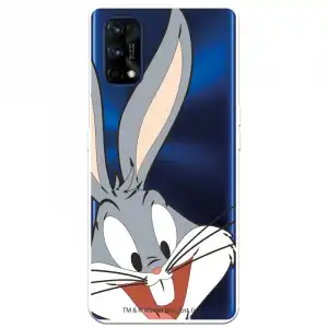 Funda Para Realme 7 Pro Oficial De Warner Bros Bugs Bunny Silueta Transparente - Looney Tunes