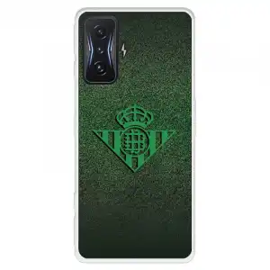 Funda Para Xiaomi Poco F4 Gt Del Real Betis Balompié Escudo Verde Fondo Trama - Licencia Oficial Real Betis Balompié