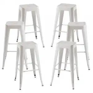 Packs Taburetes Altos - Pack 6 Taburetes Torix Altos - Blanco