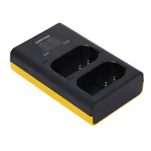 Patona Cargador Dual con Pantalla LCD para Baterías Panasonic DMW-BLK22