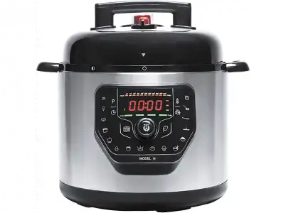 Robot de cocina - Cecotec GM Modelo H, 1000 W, 6 L, Programable 24 Horas, Tapa abatible, 11 temperaturas, 5 presiones, Inox