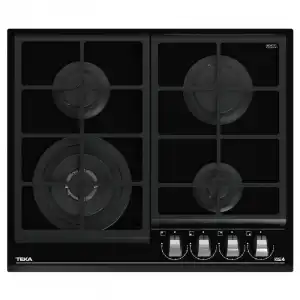 Teka GZC 64320 Placa de Gas Butano 4 Zonas Cristal Negro