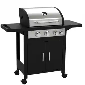Amsta Barbacoa de Gas 3 Quemadores Negra