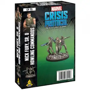 Asmodee Marvel Crisis Protocol: Nick Fury, Sr y Los Comandos Aulladores Juego de Mesa