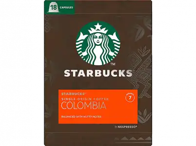 Cápsulas monodosis - Starbucks Single Origin Colombia, 100% Afrutado, 18 cápsulas