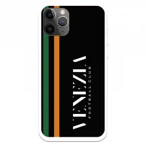 Funda Licencia Oficial Venezia Football Club Fondo Negro y Rayas para iPhone 11 Pro