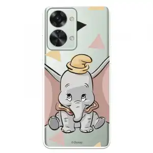 Funda Para Oneplus Nord 2t 5g Oficial De Disney Dumbo Silueta Transparente - Dumbo