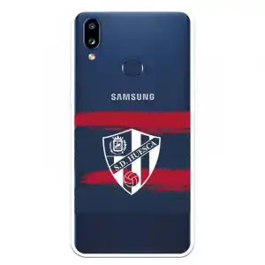 Funda Para Samsung Galaxy A10s Del Huesca Rayas Transparente - Licencia Oficial Sd Huesca