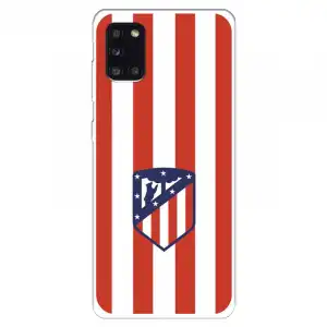 Funda Para Samsung Galaxy A31 Del Atleti Escudo Rojiblanco - Licencia Oficial Atlético De Madrid