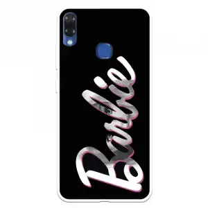 Funda Para Vsmart Joy 1 Plus Oficial De Mattel Barbie Logo Barbie Silicona Negra - Barbie