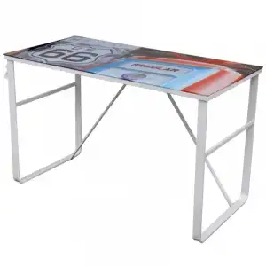 VidaXL Escritorio Rectangular Superficie con Imagen