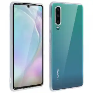 Avizar Carcasa Silicona Transparente + Cristal Templado para Huawei P30