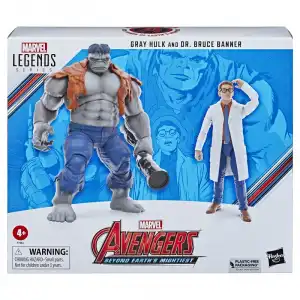 Hasbro Marvel Legends Series Hulk Gris Y El Dr. Bruce Banner