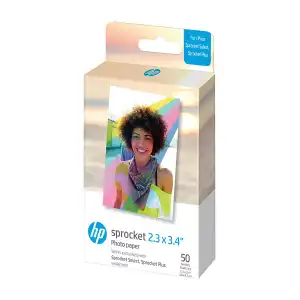 HP - Papel fotográfico HP para impresora Sprocket Select Pack 50 hojas 2,3' x 3,4'.