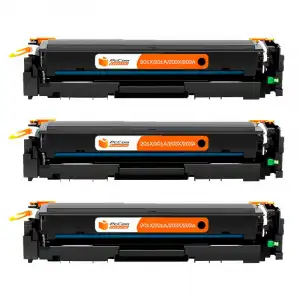 Pccom Essential HP 201X/201A/203X/203A Tóner Compatible Negro Pack 3