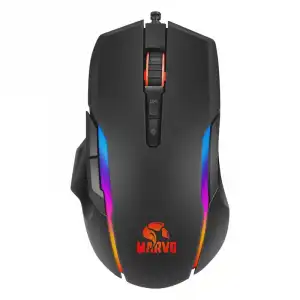 Scorpion MA-M945 Ratón Gaming 10000 DPI Negro