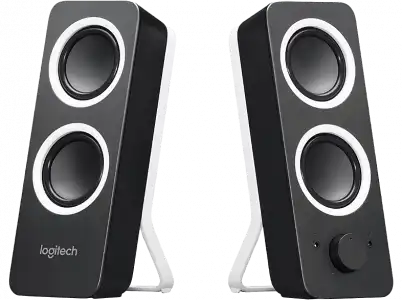 Altavoces PC - Logitech Z200 Multimedia Speakers, 2.0, Sonido Estéreo, Graves ajustables, 10W, Negro