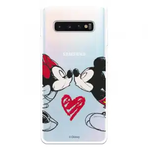 Funda Para Samsung Galaxy S10 5g Oficial De Disney Mickey Y Minnie Beso - Clásicos Disney