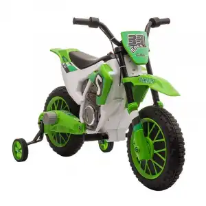 Homcom Moto Eléctrica con Dos Ruedas de Equilibrio Verde