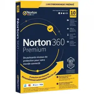 Norton 360 Premium 10 Dispositivos 1 Año de Suscripción Descarga Digital