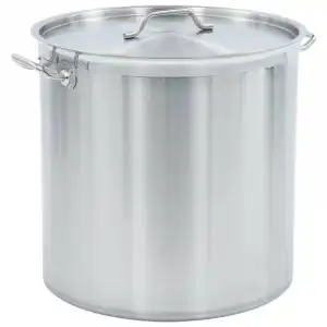 VidaXL Olla con Tapa 98L 50x50cm Acero Inoxidable