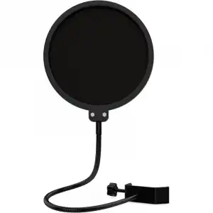 Audibax Filtro Anti-Pop de Nylon con Cuello Flexible para Micrófono