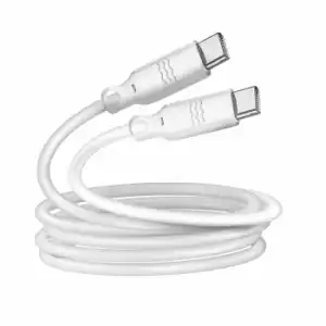 Cable Usb-c Ecológico Just Green 3a 2m Reciclable Blanco