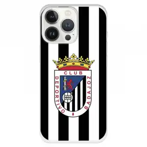Funda Para Iphone 13 Pro Del Badajoz Escudo Blanquinegro - Licencia Oficial Club Deportivo Badajoz