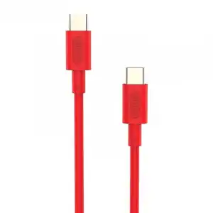 Nubbeh Elisium Cable USB-C a USB-C 1m 3A Rojo