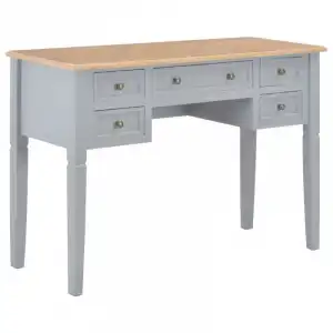 VidaXL Escritorio de Madera 109.5x45x7.5cm Gris