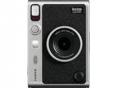 Cámara instantánea - Fujifilm Instax Mini Evo, ISO 100 1600, Pantalla LCD, Bluetooth, Negro