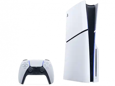 Consola - Sony PlayStation 5 Slim Standard, 1 TB SSD, 4K, mando, Chasis D, Blanco