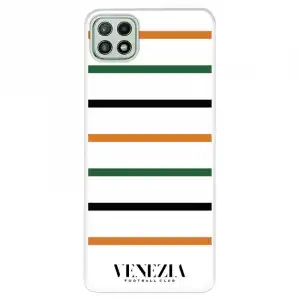 Funda del Venezia Fondo Blanco Rayas Licencia Oficial Venezia Football Club para Samsung Galaxy A22 5G
