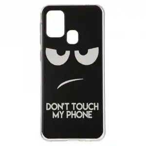 Funda Dibujo Don't Touch My Phone Para Samsung Galaxy M31