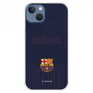 Funda Para Iphone 13 Del Barcelona Barsa Fondo Azul - Licencia Oficial Fc Barcelona