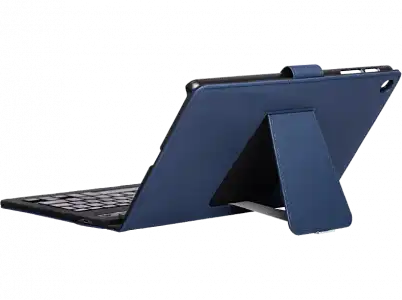 Funda tablet - Silver HT Samsung A9+, Para 11", Teclado Bluetooth, Cable USB-C, Antideslizante, Azul