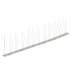 VidaXL Set de 6 hileras pinchos contra pájaros y palomas 2 filas 3 m