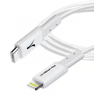 Akashi Cable USB-C a Lightning Carga Rápida 3A Sincronización 3m Blanco