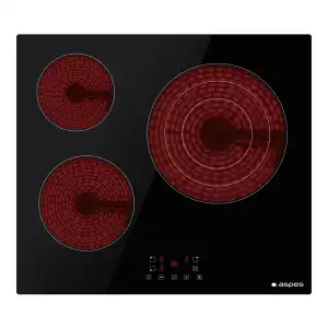 Aspes - Placa vitrocerámica Aspes con 3 zonas de cocción - AV3600.