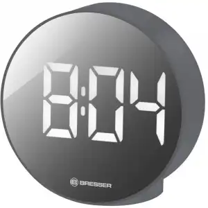 Bresser MyTime Reloj Despertador LED Gris