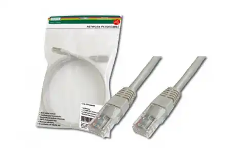 Digitus Cable de Red RJ45 UTP Cat.5e 10/100 Gris (50cm)