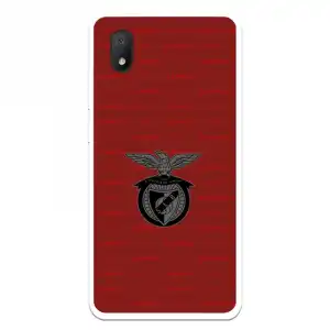 Funda Para Alcatel 1b 2020 Del Escudo Fondo Granate - Licencia Oficial Benfica