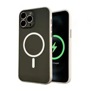Icoveri Funda Magnética con Protector de Cámara Rosa Compatible con Magsafe para IPhone 12 Pro Max