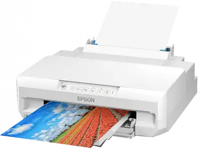 Impresora - Epson Expression Photo XP-65, Inyección de tinta, 9.5 ppm, 5760 x 1440 ppp, Doble cara, Blanco